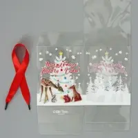 Коробка подарочная, складная из PVC &laquo;С Новым годом&raquo;, 12&times;15&times;12 см