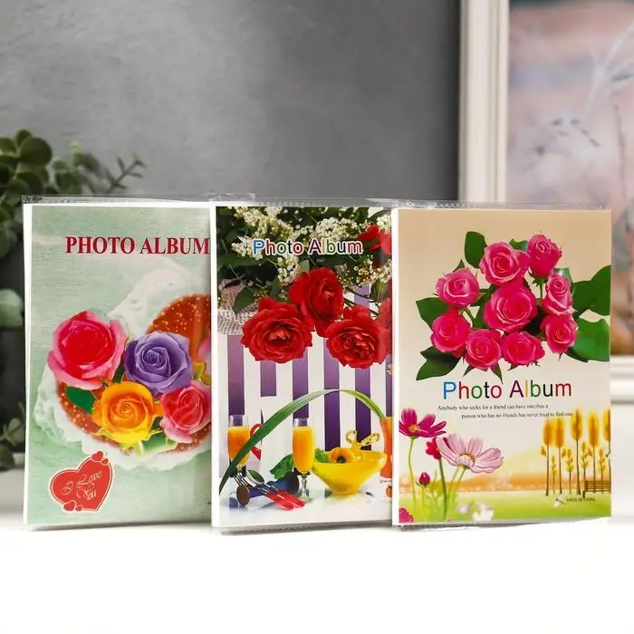 Фотоальбом на 36 фото 10×15 см «Ассорти», 17×12×3 см, МИКС Фотоальбом на 36 фото 10×15 см «Ассорти», 17×12×3 см, МИКС