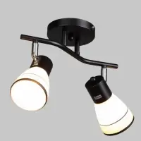 Спот потолочный &laquo;Айрис&raquo;, 2хЕ14, 40 Вт, черный, 38&times;18&times;22 см