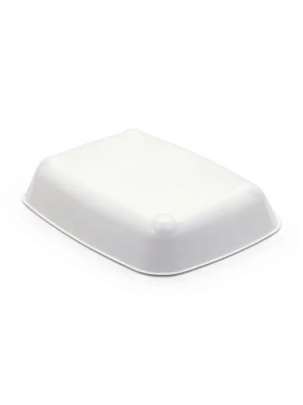 Туалет округлый с сеткой 33.5&times;25&times;6 см, белый