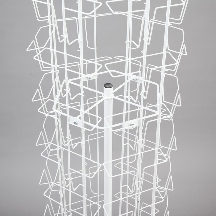 Стойка-вертушка для открыток, напольная, 60 карманов А5, цвет белый Стойка-вертушка для открыток, напольная, 60 карманов А5, цвет белый