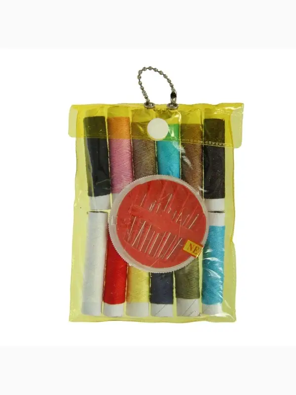 Швейный набор, 22 предмета, в чехле ПВХ, 13&times;9 см, МИКС