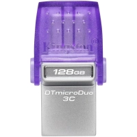 Флеш-память Kingston microDuo 3C G3, 128 Гб, USB 3.2 & USB Type-C и Type-A