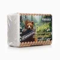 Соляной брикет для бани &laquo;Банька&raquo; ромашка, 500 г