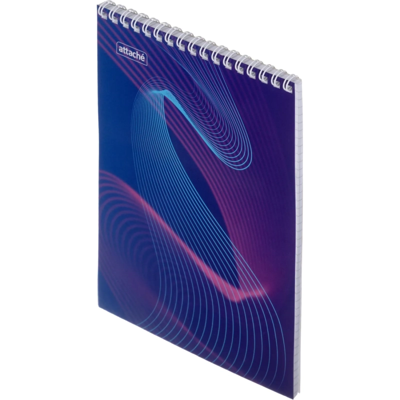 Блокнот А5,40л,клетка,метал.гребень,цв.обложка,Forma,в ассорт