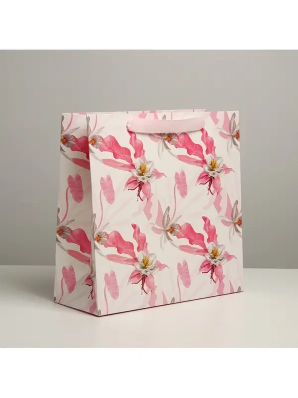 Пакет подарочный ламинированный квадратный, упаковка, &laquo;Present for you&raquo;, 30&times;30&times;12 см