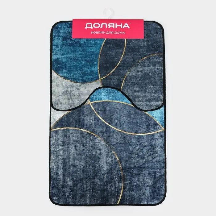Коврики для ванной и туалета Доляна &laquo;Мэни&raquo;, 2 шт., 50&times;80 см, 50&times;40 см