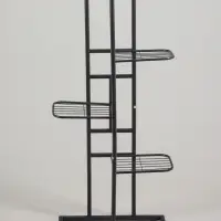 Подставка для цветов Greengo, 5 полок, 44&times;22&times;95 см, напольная, металл, тёмно-серая