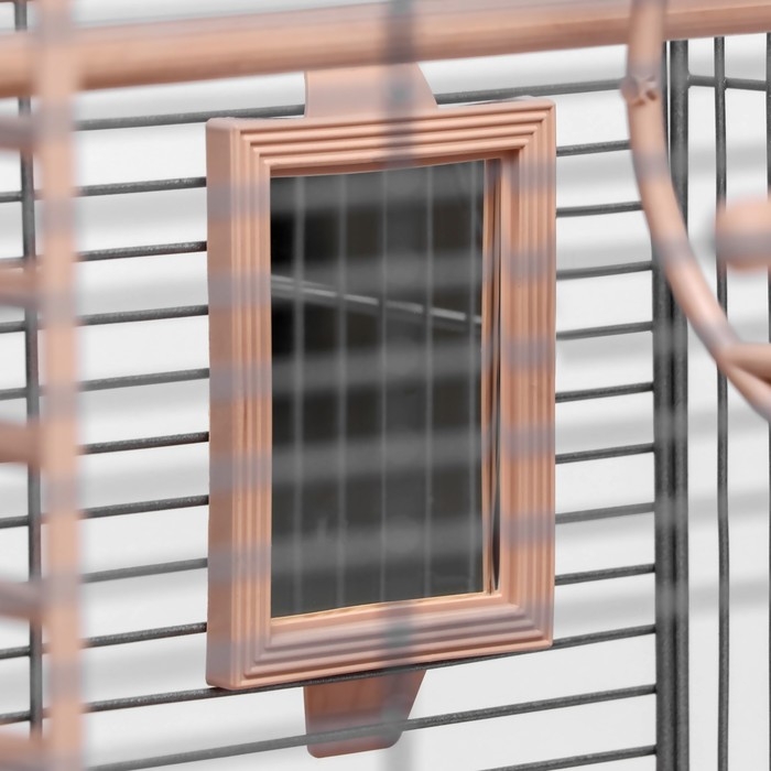 Клетка для птиц Клетка для птиц "Пижон" №100, разборная, 42 х 30 х 37см (укомплект.) бежевая