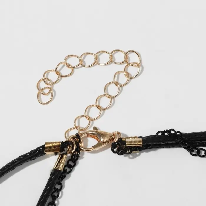 Кулон &laquo;Эксклюзив&raquo;, ромб, белый в золоте, 37 см