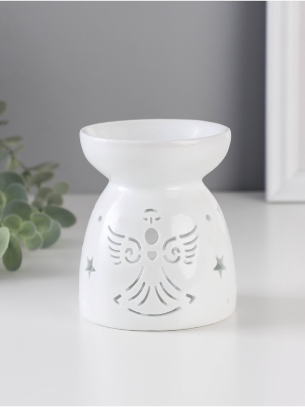 Аромалампа керамика Аромалампа керамика "Ангел" белый 8х8х9,3 см