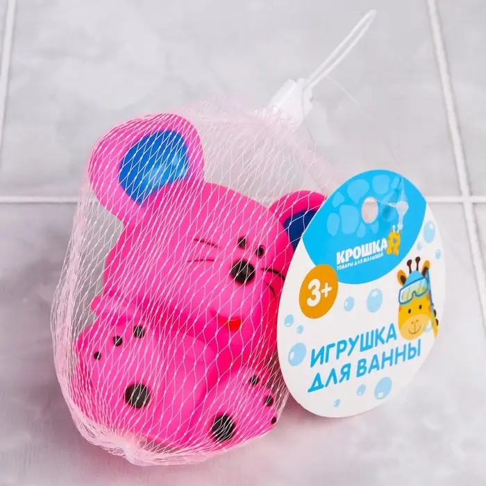 Резиновая игрушка для ванны Крошка Я &laquo;Мышонок&raquo;, 9 см, с пищалкой, МИКС