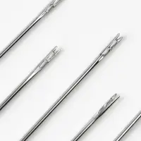 Иглы швейные TEIRA, самовдеваемые, d=0.7/0.7/0.8 мм, 3.7-4.2 см, набор 5 шт.