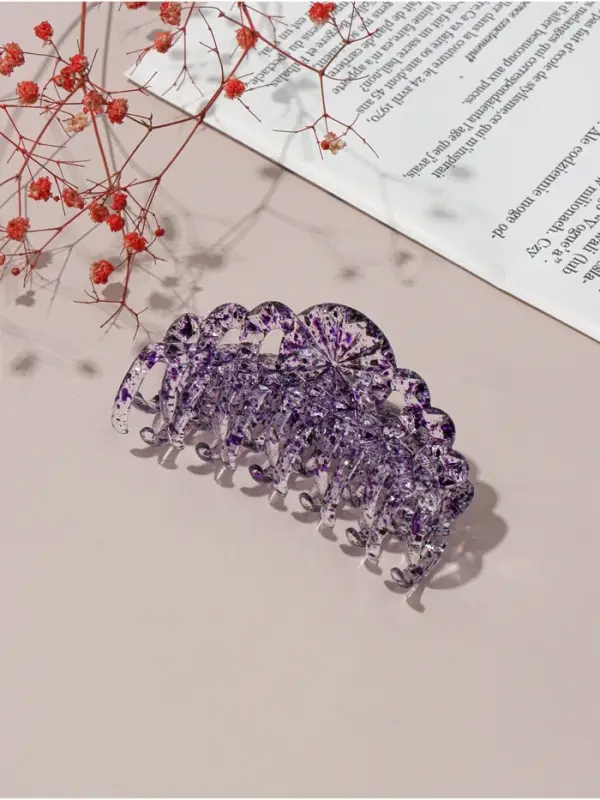 Крабик для волос &laquo;Бетуль&raquo;, узор, 9 см, МИКС