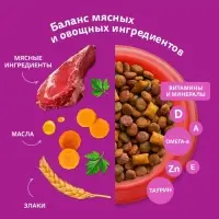 Сухой корм Whiskas для стерилизованных кошек, говядина, 350 г