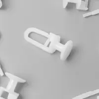 Крючок для штор, гвоздик с замком, d=11&times;25&times;12 мм, 20 шт., белый