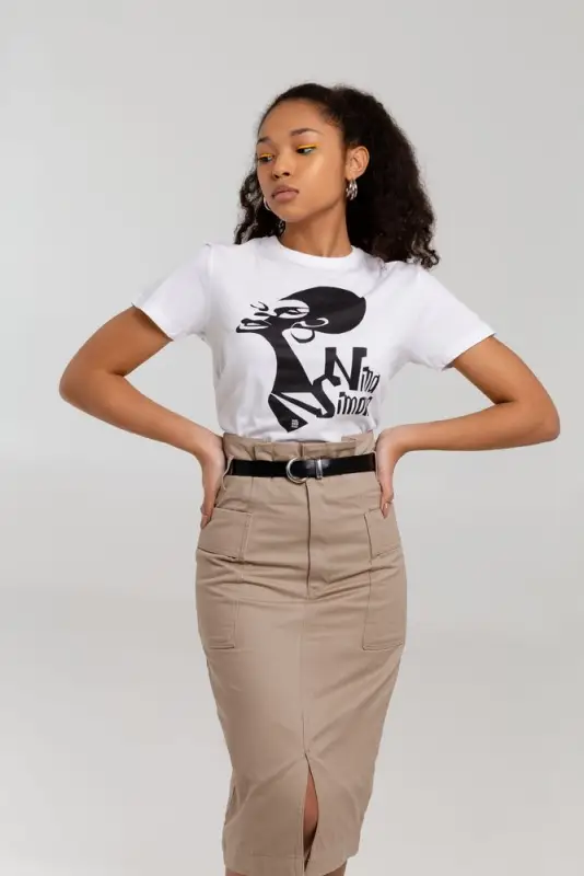 Футболка женская «Меламед. Nina Simone», белая, размер L Футболка женская «Меламед. Nina Simone», белая, размер L