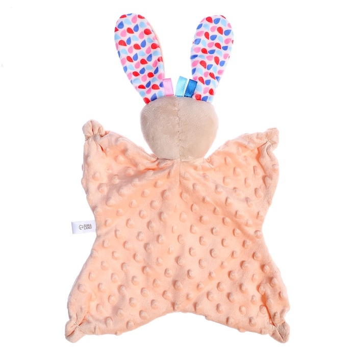 Мягкая игрушка - комфортер «Зайчик», бежевый Мягкая игрушка - комфортер «Зайчик», бежевый