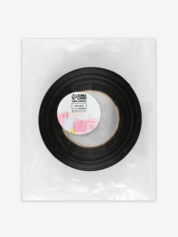 Размерник сатиновый, L, 1000 шт., 12 мм, 30 м, чёрный