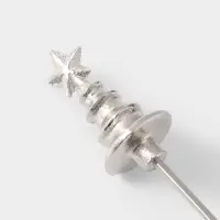Гаситель для свечей &laquo;Ёлочка со звездой&raquo;, 33.5&times;5&times;8 см, алюминий