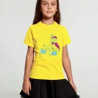 Футболка детская Roller Skates, желтая, 6 лет