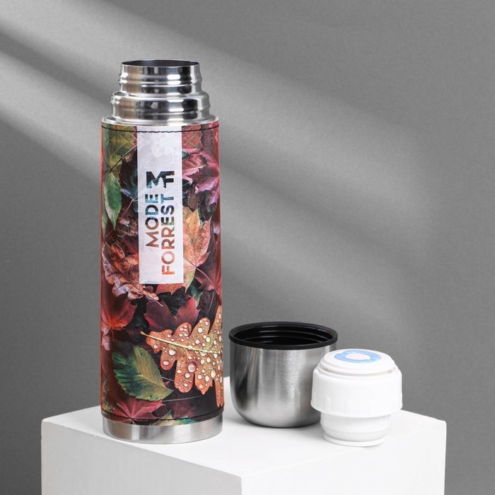 Термос «Листья» в кожзаме, MODE FORREST, 750 мл, время сохранения тепла 16-18 ч Термос «Листья» в кожзаме, MODE FORREST, 750 мл, время сохранения тепла 16-18 ч