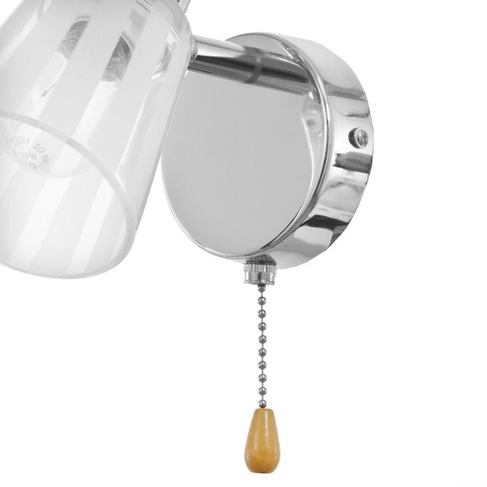 Бра с переключателем 59390/1 E14 40Вт хром 15х11х15 см Бра с переключателем 59390/1 E14 40Вт хром 15х11х15 см