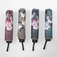 Зонт механический &laquo;Флора&raquo;, эпонж, 4 сложения, 8 спиц, R=48/55 см, d=96 см, МИКС