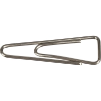 Скрепки КОМУС с отгибом,никелированные,25 мм,треугольные,100 шт/уп