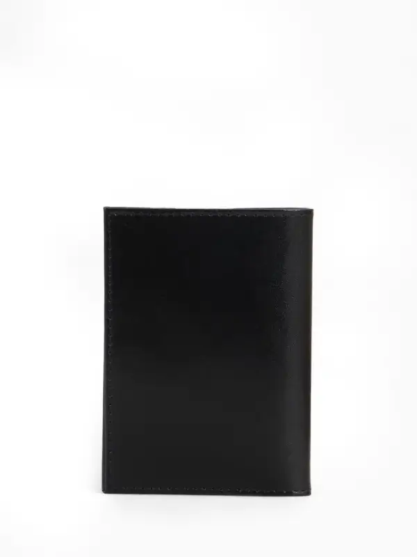 Обложка для автодокументов, натуральная кожа, гладкая, 10&times;1&times;13 см, чёрная