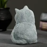Фигурка гипс &laquo;Кот сидит&raquo;, серо-голубой, 10&times;9&times;11 см