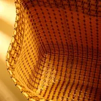 Сумка плетёная пластиковая 40х20х55 см, цв. бежевый Сумка плетёная пластиковая 40х20х55 см, цв. бежевый