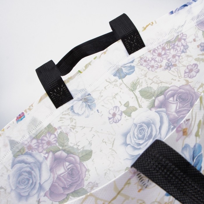 Сумка хозяйственная без застёжки, цвет белый/разноцветный Сумка хозяйственная без застёжки, цвет белый/разноцветный