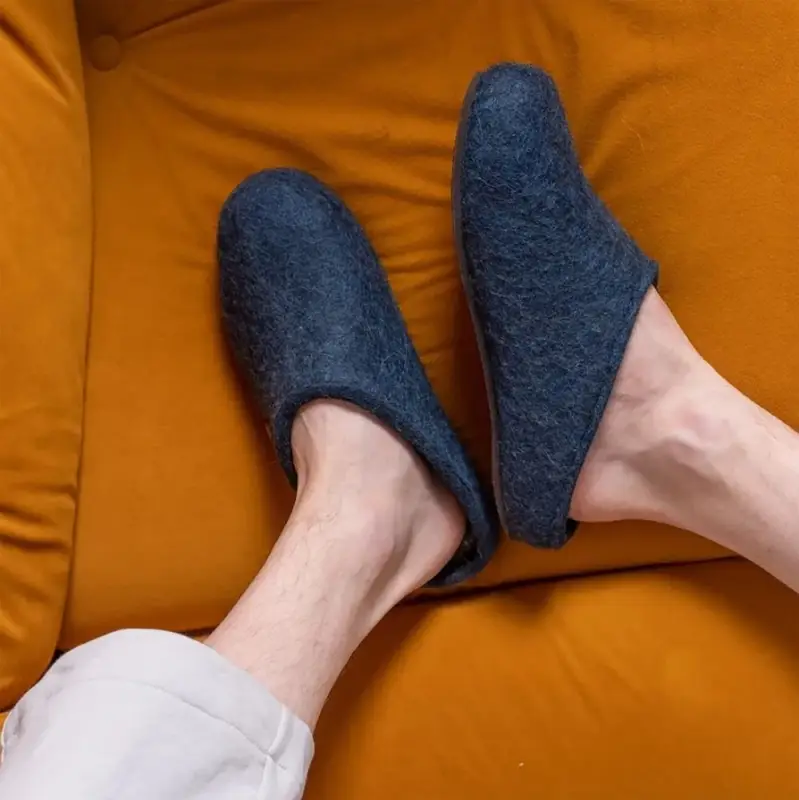 Домашние валенки Step, темно-синие (индиго), размер 38