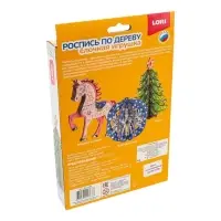 Роспись по дереву.Ёлочная игрушка "Ёлочка" Фнн-066