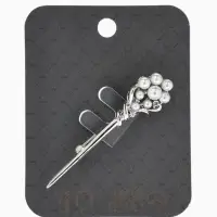 Брошь &laquo;Факел&raquo; жемчужный, цвет белый в серебре