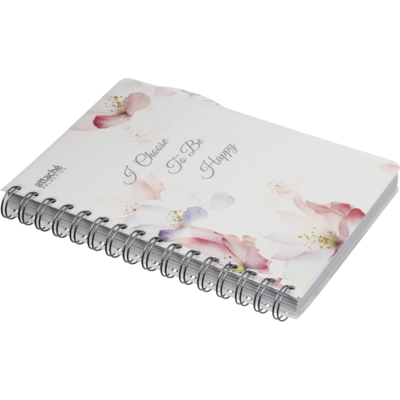 Бизнес-тетрадь А5,140л,кл,сп,пласт Attache Selection Flower Dreams I Choose