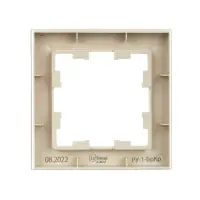 BRITE Рамка 1 пост РУ-1-БрКр бежевый