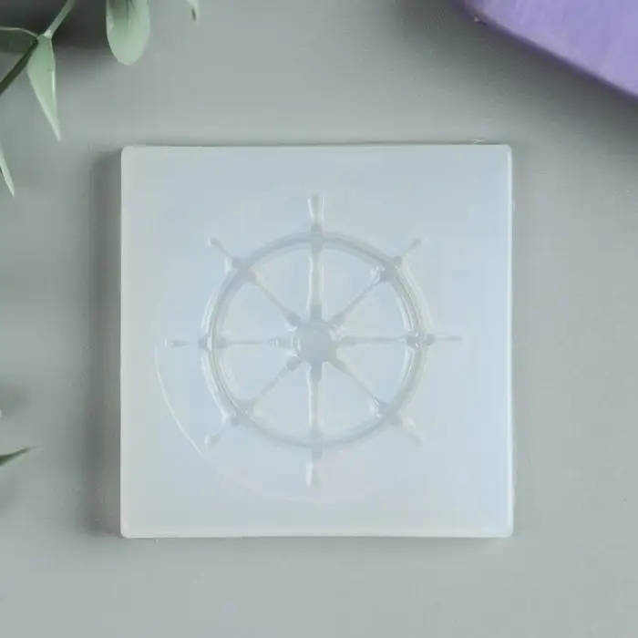 Силиконовый молд, форма для заливки «Штурвал», 5×5 см