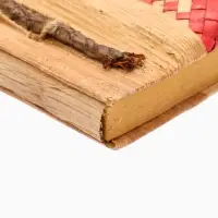 Записная книжка плетёная, 48 листов, 17×22×2 см, бежево-розовая Записная книжка плетёная, 48 листов, 17×22×2 см, бежево-розовая