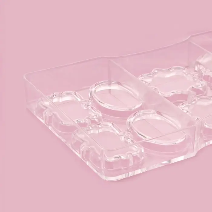 Форма для конфет и шоколада &laquo;Рамочка&raquo;, 10 ячеек, 20&times;12&times;2.5 см, пластик, прозрачная