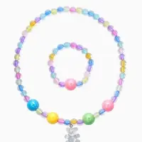 Набор детский "Выбражулька" 2 пред-а: бусы, браслет, мишка мармеладный, цветной