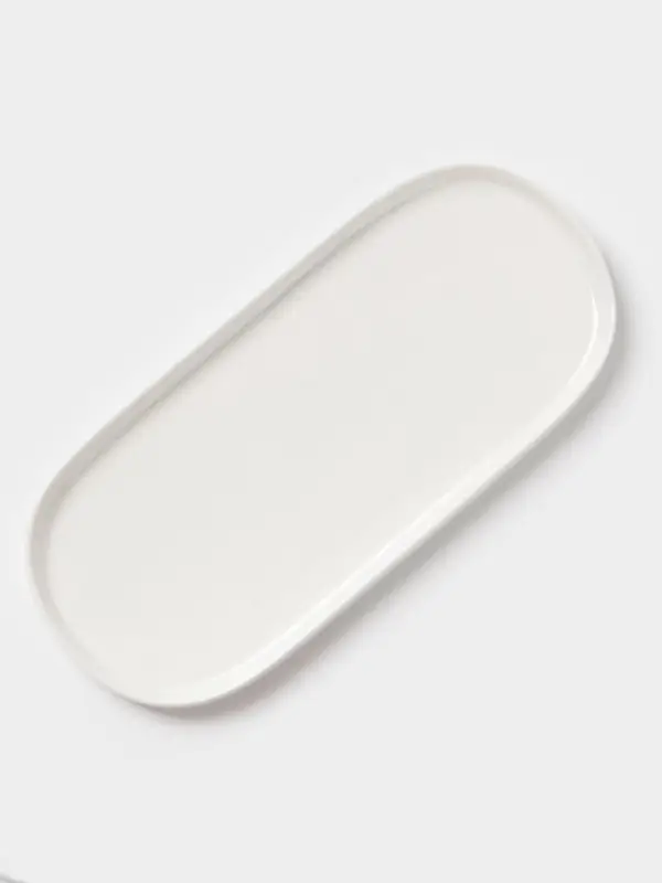 Блюдо сервировочные Magistro White Snow, 34.5&times;15.5&times;2 см, фарфор, белое