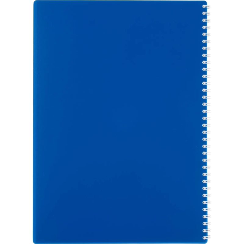 Бизнес-тетрадь А4 96л. Attache Economy, гребень,пласт.обл,синий, клетка