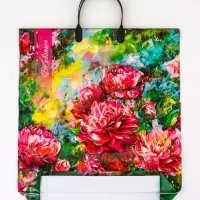 Пакет подарочный &laquo;Живопись&raquo;, полиэтиленовый с пластиковой ручкой, 40&times;44, 100 мкм