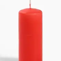 Свеча цилиндр, 4&times;9 см, 11 ч, 90 г, красная