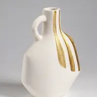 Ваза для цветов &laquo;Оделис&raquo;, 21.5&times;16 см, керамика, белая