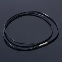 Шнурок кожаный d=1,5мм, 55см, цвет чёрный Шнурок кожаный d=1,5мм, 55см, цвет чёрный