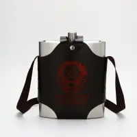 Фляжка для алкоголя &laquo;СССР&raquo;, нержавеющая сталь, чехол, 3.8 л