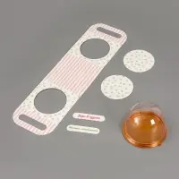 Коробка подарочная с куполом &laquo;Горошек мятный&raquo;, 11.5&times;12&times;15.5 см